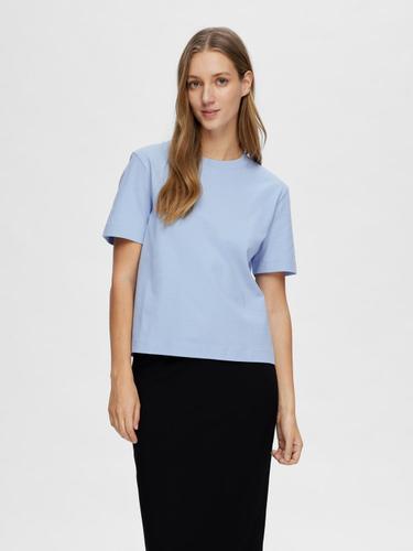 SLFESSENTIAL SS BOXY TEE NOOS XL Box Fit - Cashmere Blue