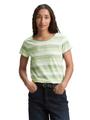 T-Shirt mit Rundhalsausschnitt XL Regular Fit - Green Shading Stripe