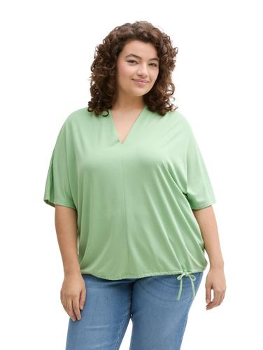 Plus Size - T-Shirt mit V-Ausschnitt 48 Regular Fit - True Green