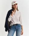 Regular Fit Leinenbluse mit Streifen 36 - Dry Sand
