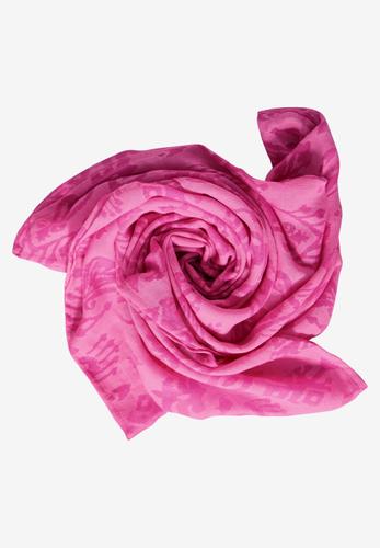 Loop Schal mit Print A - Bloomy Pink