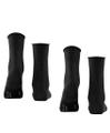 FALKE Happy 2-Pack Damen Schwarz 39-42