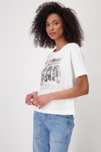 T-Shirt mit Lodge-Print 38 - Cream