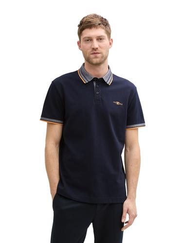 Piqué Poloshirt mit Stretch L Regular Fit - Sky Captain Blue