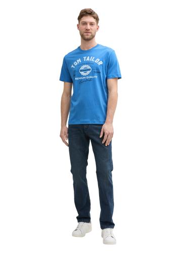 T-Shirt mit Logo-Print XXL Regular Fit - Sapphire Blue