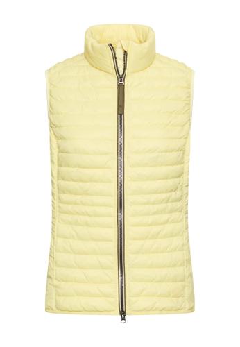 Gefütterte Weste mit Taschen 42 Shaped Fit - Lemon