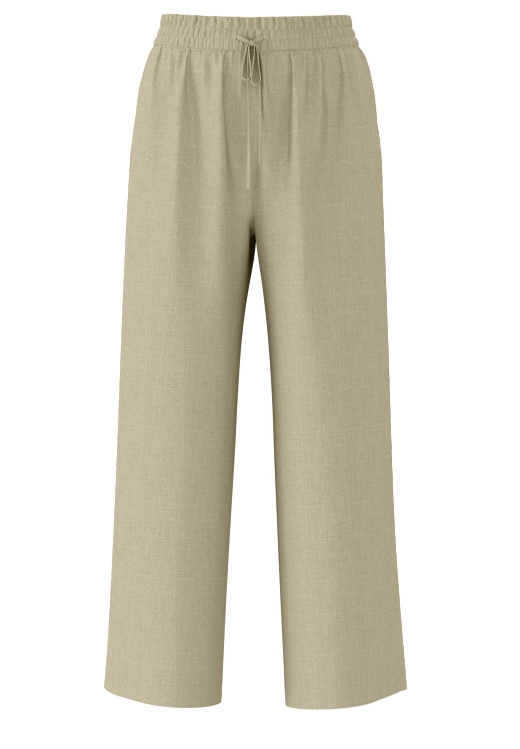 SLFVIVA-GULIA HW LONG LINEN PANT NOOS 40 Normal geschnitten - Greige