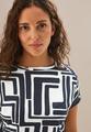 Print-Shirt mit Knopfdetail M - Universal Blue