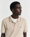Tipped Piqué Poloshirt M - Dry Sand