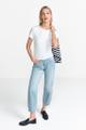 Rib T-Shirt Weiß L