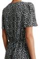 Kleid mit elastischer Taille flared S