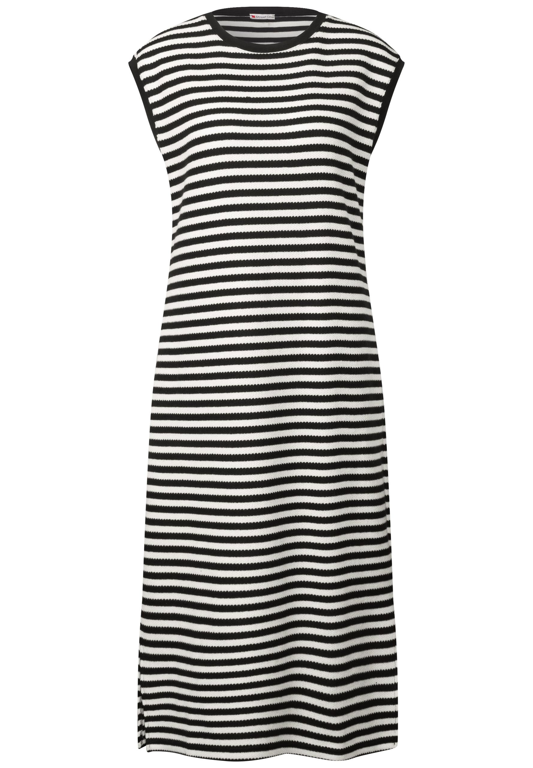Gestreiftes Kleid 34 - Black
