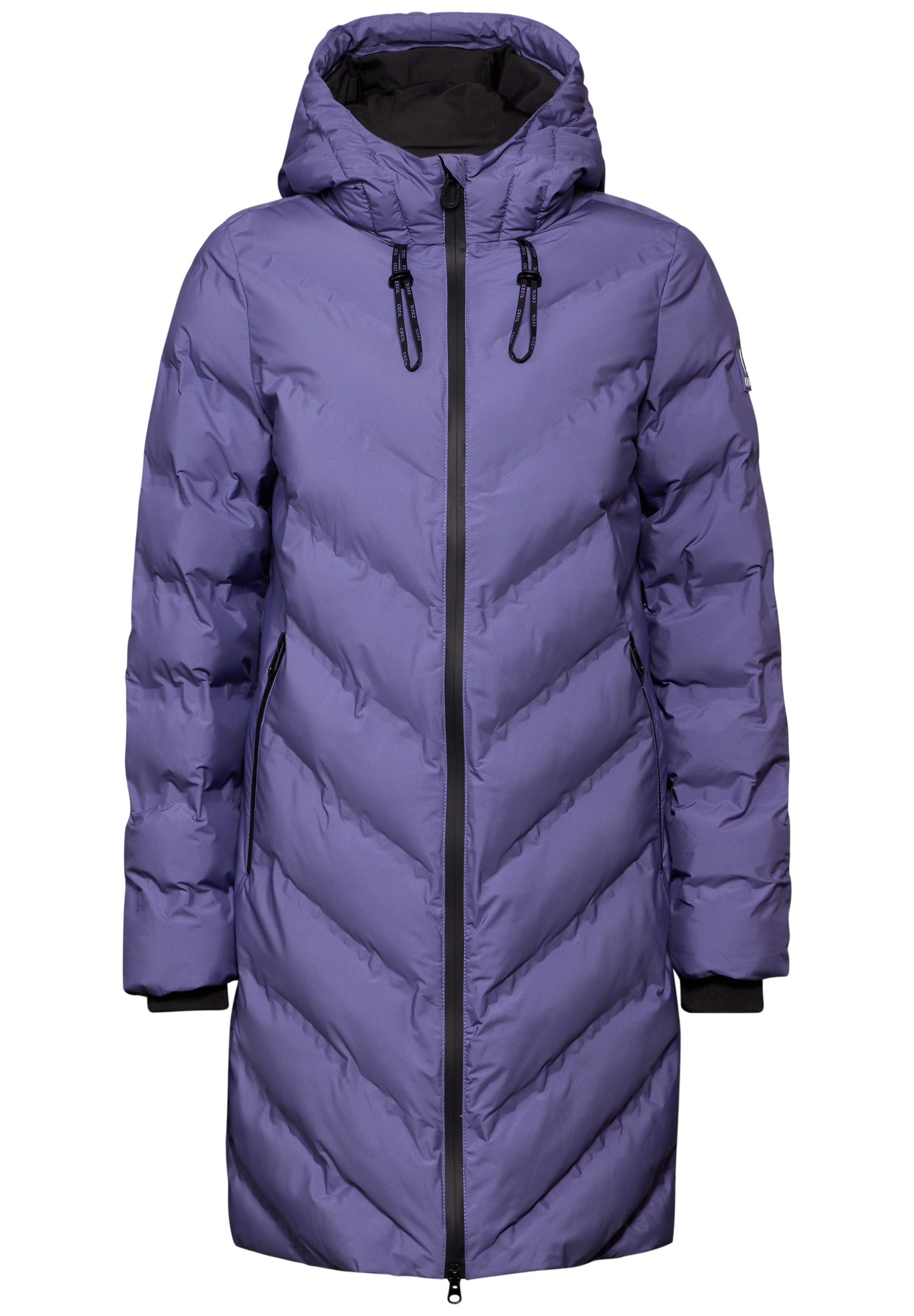Mantel mit Schweißnähten XXL - Stormy Violet