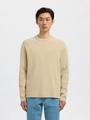 SLHTELLER FN RELAXED CREW NECK NOOS XL Locker geschnitten - Oatmeal
