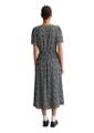 Kleid mit elastischer Taille flared S