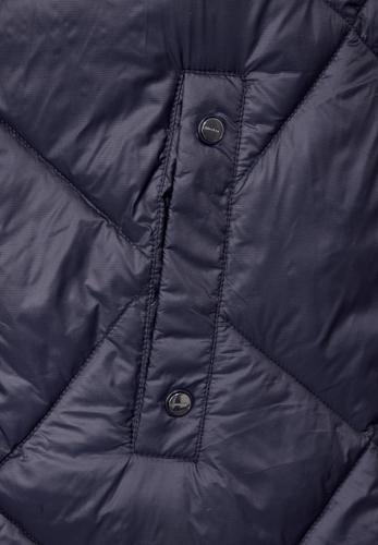 Gesteppte Long Weste Blau 40