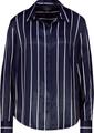 Satinbluse mit Streifen 36 - Deep Ocean Gemustert