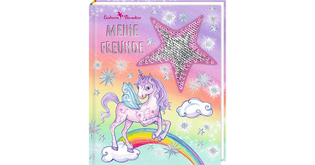 Buch - Freundebuch: Einhorn-Paradies Meine Freunde (mit Wendepailletten)