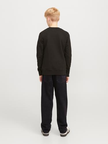 JJICHRIS JJORIGINAL SQ 041 JNR 146 Locker geschnitten - Black Denim