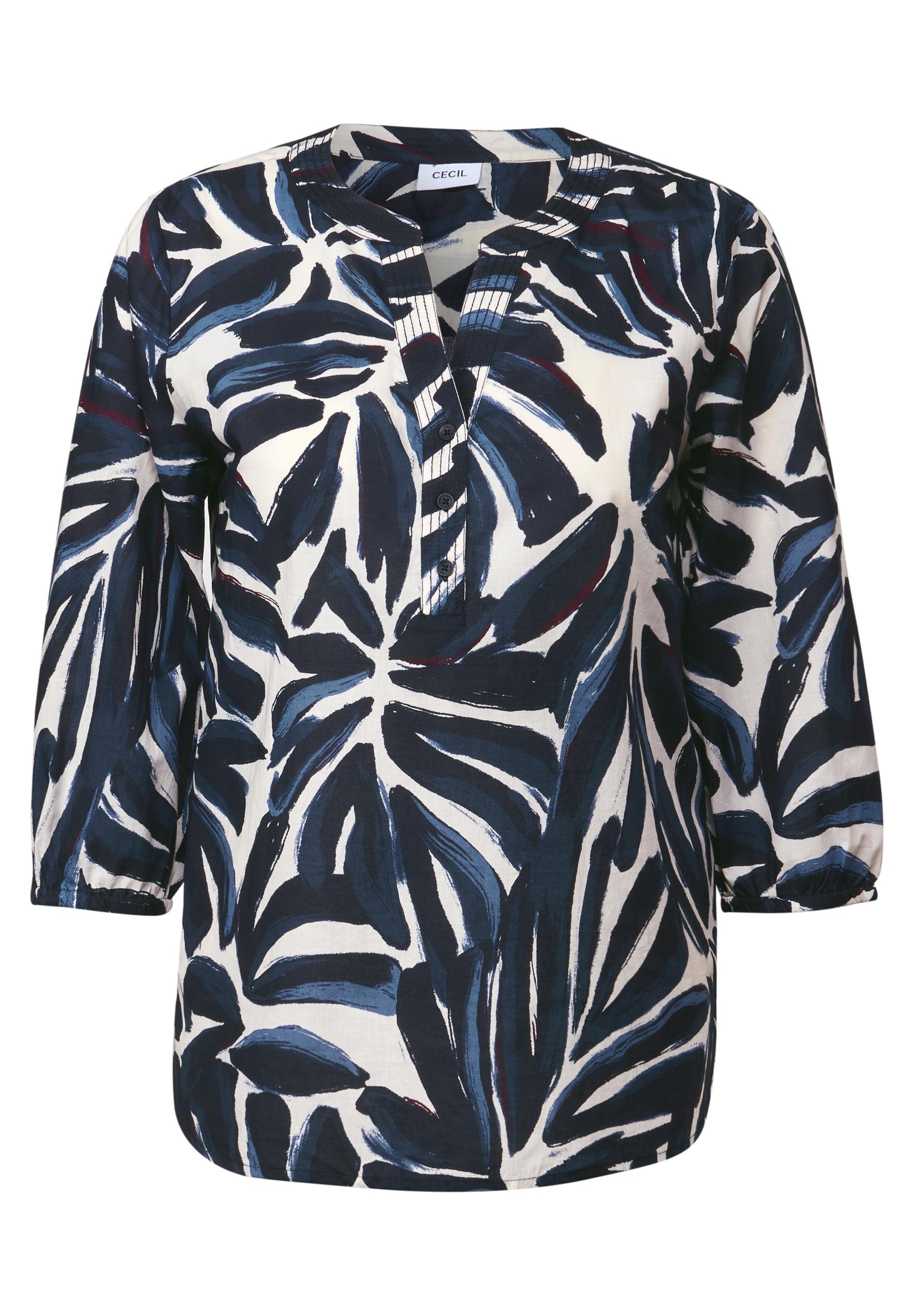 Gemusterte Tunika L - Urban Dark Blue