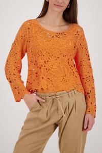 Strickpullover mit Cornelly-Häkelmuster 40 - Aperitif