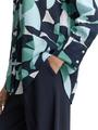 Oversize Bluse mit Muster 36 Oversized Fit - Green Dots And Shapes Design