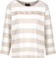 Ringel-Sweatshirt mit Pailletten 38 - Warm Sand Ringel