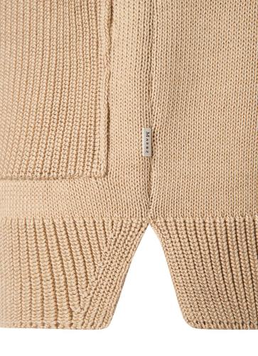 Strickjacke 1/1 Arm Beige