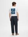 SLH180 RELAXED CROPPED MAGNUS SUN PANT S Locker geschnitten - Dark Sapphire