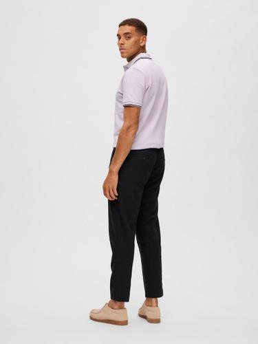 SLH172-SLIMTAPE BRODY LINEN PANT NOOS Schwarz M