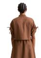 Kurzarm-Bluse relaxed L Relaxed Fit - Melted Chocolate