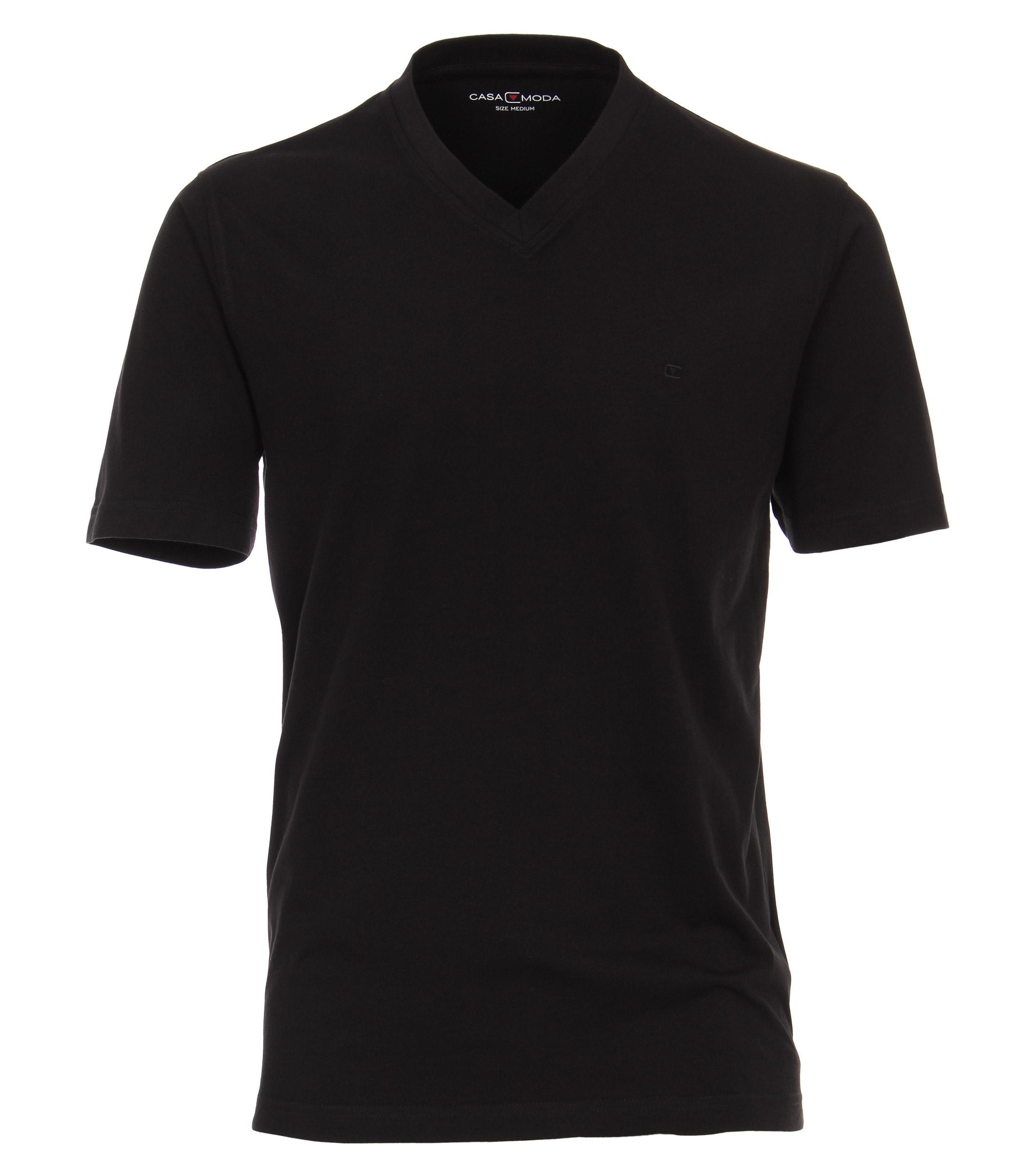 T-Shirt Halbarm Doppelpack 092600 S - Schwarz