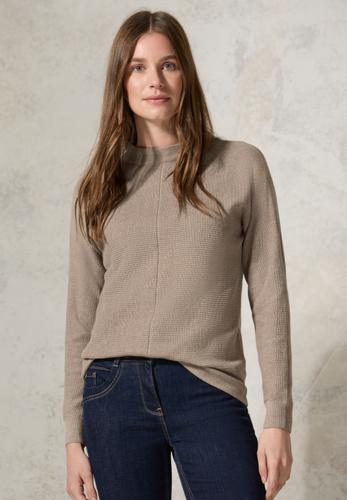 Strukturmix Dolman Pullover XXL - Milky Caramel Melange