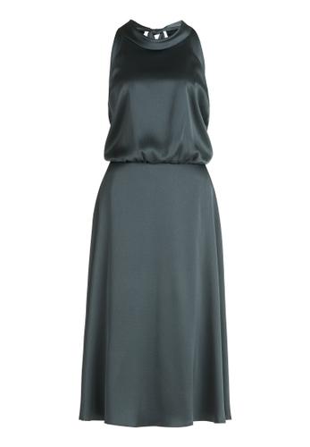 Cocktailkleid 34 Figurumspielend - Grey Olive