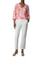 Bluse 36 - Pink|weiß