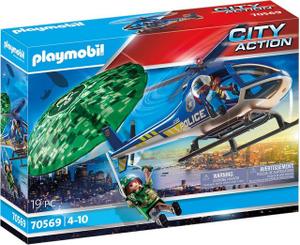 Playmobil® Konstruktions-Spielset »Polizei-Hubschrauber: Fallschirm-Verfolgung (70569), City Action«, Made in Germany