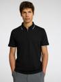 SLHFAVE SPORT ZIP SS POLO NOOS Schwarz S