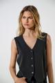 ONLTHANA LIFE S/L CASUAL VEST CC TLR 38 - Black