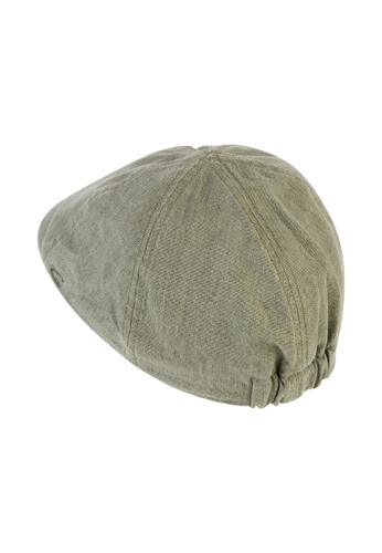 Flat Cap mit Gummizug Grün L