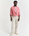 Regular Fit Baumwoll Leinen Hemd XXXL - Brick Red