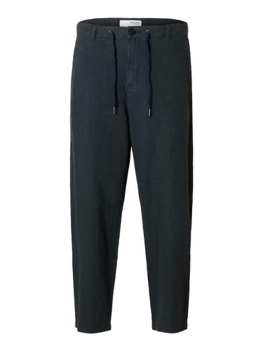 SLH180 RELAXED CROPPED MAGNUS SUN PANT S Locker geschnitten - Dark Sapphire