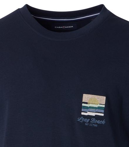 T-Shirt M Basic Circular Knit - Blau