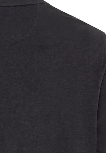 Henleyshirt aus nachhaltigem Organic Cotton Grau 3XL