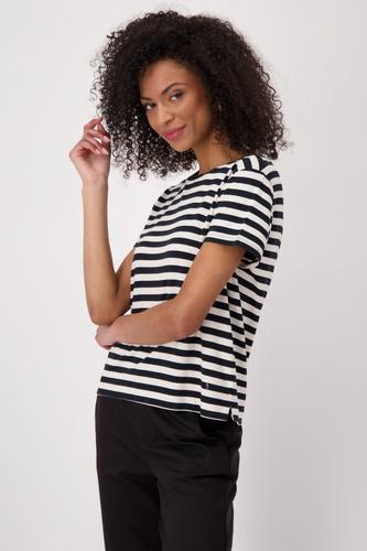 Gestreiftes T-Shirt 40 - Schwarz Ringel