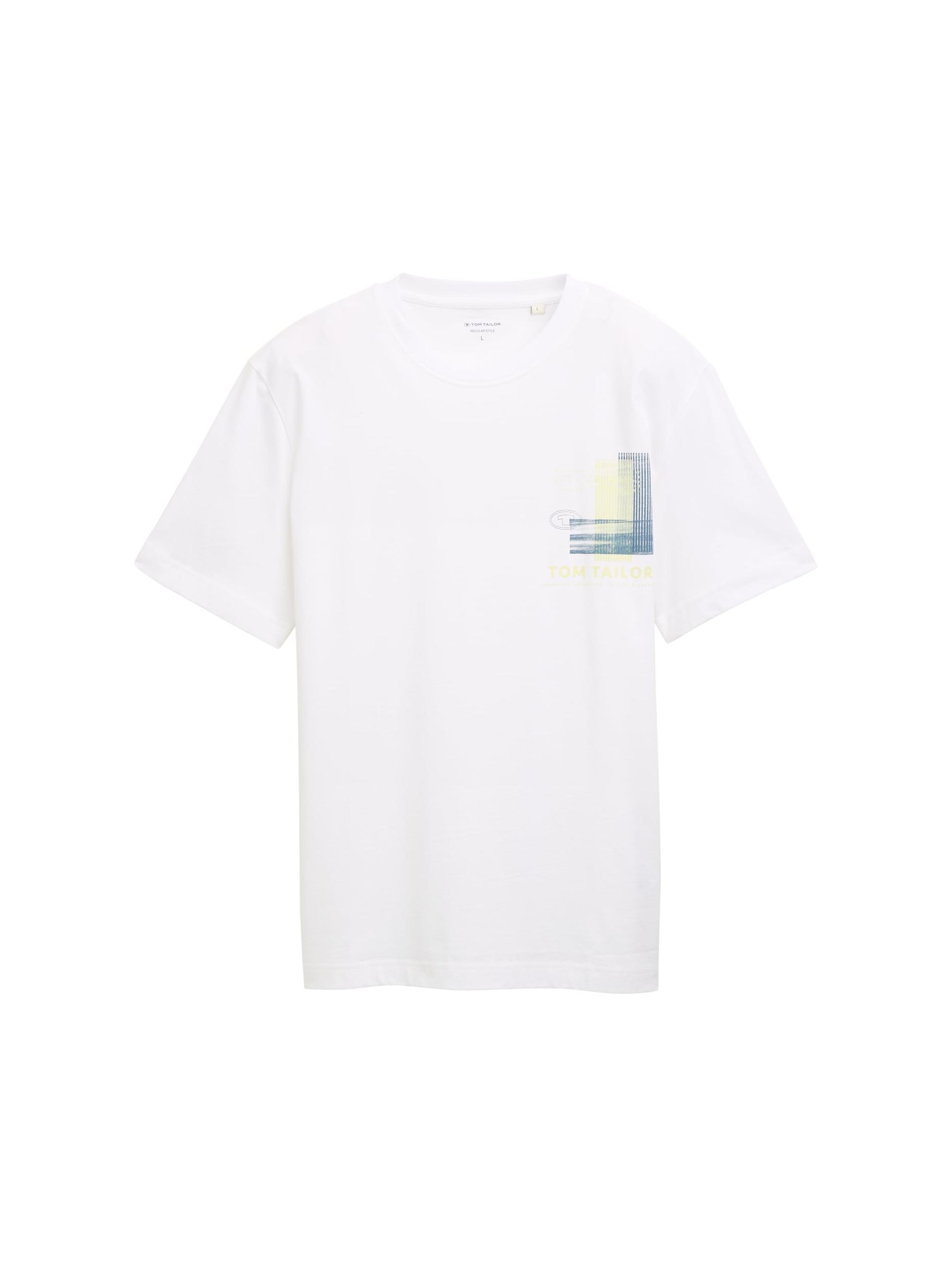 T-Shirt mit Print XXL Regular Fit - White