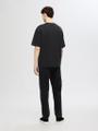 SLHLOOSEOSCAR SS O-NECK TEE NOOS Schwarz M