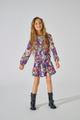 KOGLUVA L/S AOP SMOCK DRESS PTM 140 Locker geschnitten - Cloud Dancer