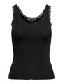 ONLSARA SHARAI LACE TANK TOP JRS NOOS S Normal geschnitten - Black