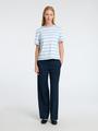 SLFESSENTIAL SS STRIPED BOXY TEE NOOS S Box Fit - Cashmere Blue