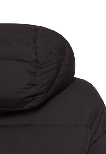 Steppmantel mit Kapuze 42 Regular Fit - Black